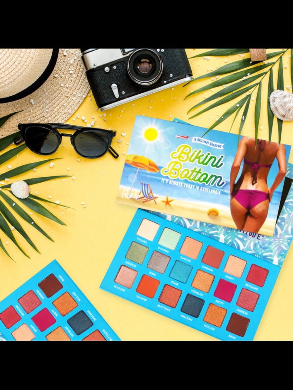 Rude Cosmetics Bikini Bottom 18 Eyeshadow Palette – NEW